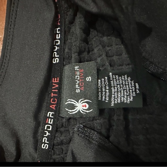 Spyder Black women’s 1/2 Zip Pullover, Small - Picture 5 of 5